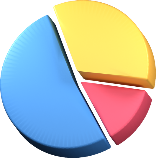 3d pie chart icon